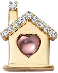 Loquet London - 18K Home Diamond And Sapphire Charm - Lyst