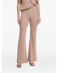 Silvian Heach - Aris Geometric-Pattern Flared Trousers - Lyst