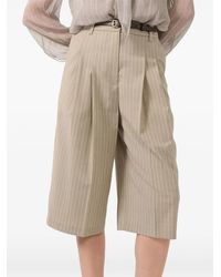 Barbara Bui - Pinstripe Bermuda Shorts - Lyst
