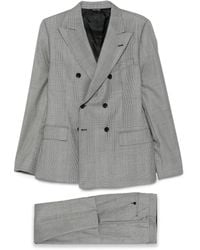 Reveres 1949 - Double-Breasted Checked-Pattern Suit - Lyst