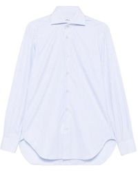 Kiton - Striped Cotton Shirt - Lyst