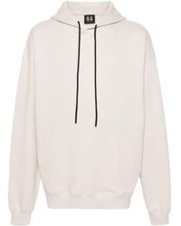 44 Label Group - Logo-embroidered Cotton Hoodie - Lyst