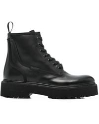 Woolrich - Lace-Up Platform Ankle Boots - Lyst