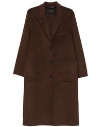 Paltò - Single-Breasted Wool Coat - Lyst