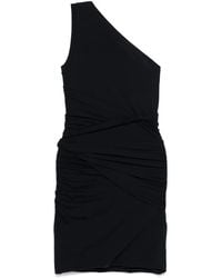 Patou - Draped One-Shoulder Mini Dress - Lyst