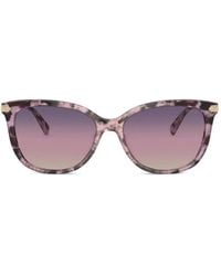 COACH - Tortoiseshell-Effect Cat-Eye Sunglasses - Lyst