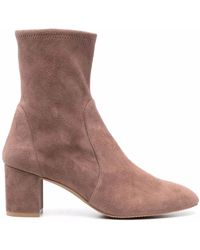 Stuart Weitzman - Bottines Yuliana 60 Mm En Daim - Lyst