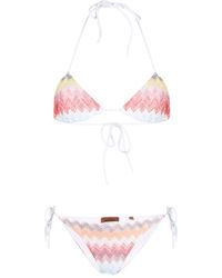 Missoni - Zig-zag Knitted Bikini Set - Lyst