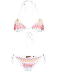 Missoni - Bikini Met Zigzagpatroon - Lyst