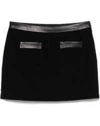 CASABLANCA - Open-Weave Tailored Mini Skirt - Lyst