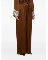 Vasiliki - Haneen Lace-Trim Trousers - Lyst