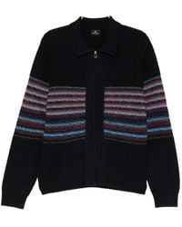 Paul Smith - Graphic-Print Zip-Up Cardigan - Lyst
