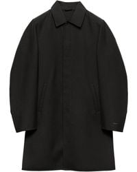 Prada - Klassischer Wollmantel - Lyst
