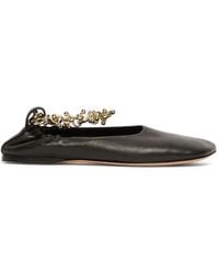 Max Mara - Nuraghe Chain-Detail Ballet Flats - Lyst