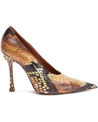 Roberto Cavalli - Pumps Effetto Serpente Con Tacco Alto - Lyst