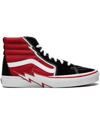 Vans - Sk8 Hi Bolt "red/black/white" Sneakers - Lyst