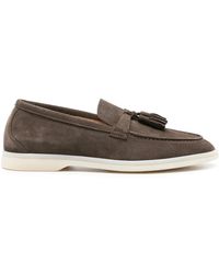 SCAROSSO - Leandra Suede Loafers - Lyst
