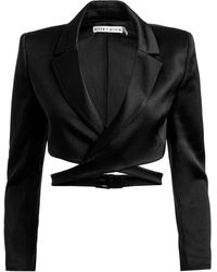 Alice + Olivia - Leone Cropped-Blazer - Lyst