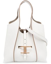 Tod's - Timeless Mini Leather Shopping Bag - Lyst