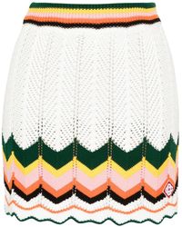Casablancabrand - Chevron-knit Mini Skirt - Lyst