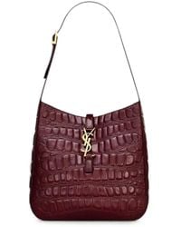 Saint Laurent - Le 5 À 7 Crocodile-Embossed Leather Shoulder Bag - Lyst