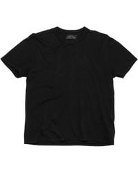 Les Tien - T-Shirt En Coton À Col Montant - Lyst