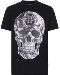 Philipp Plein - Jersey T-Shirt Glass Skull - Lyst