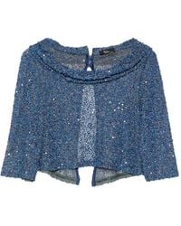 Fely Campo - Sequin Embellished Blouse - Lyst