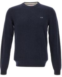 Sun 68 - Logo-Embroidered Crew-Neck Sweater - Lyst