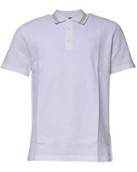 Versace - Polo À Col Greca - Lyst