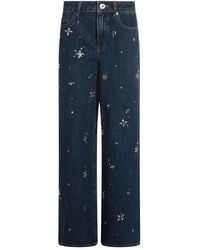 Self-Portrait - Jeans de autorretrato azul - Lyst