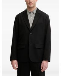 ARMANI EXCHANGE - Buttoned Blazer - Lyst