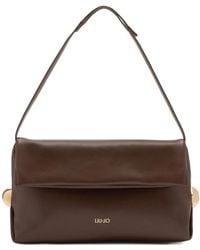 Liu Jo - Better Folded-Flap Stud Shoulder Bag - Lyst