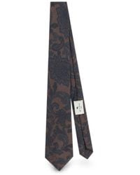 Etro - Floral-Paisley Jacquard Tie - Lyst