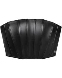 Marc Jacobs - Strapless Leather Corset Top - Lyst