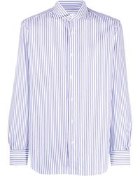 Mazzarelli - Gestreept Overhemd - Lyst