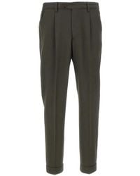 Devore - Micro-Texture Pleated Trousers - Lyst