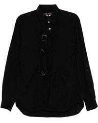 COMME DES GARÇON BLACK - Double-Buckle Shirt - Lyst