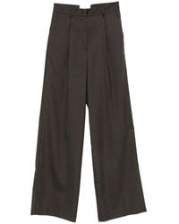 MARSĒM - Pleated Wide-Leg Trousers - Lyst