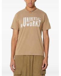 Universal Works - Logo-Print T-Shirt - Lyst