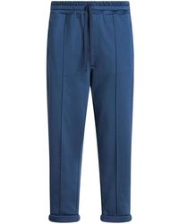 Etro - Logo-embroidered Jersey Trousers - Lyst