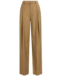 Ralph Lauren - Pantalon En Laine À Design Plissé - Lyst