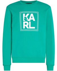Karl Lagerfeld - Logo-print Organic Cotton Sweatshirt - Lyst
