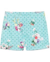 CAMILLA - Gardens Of Queluz-Print Swim Shorts - Lyst