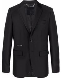 Philipp Plein - Crystal Skull Single-Breasted Blazer - Lyst