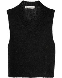 Our Legacy - Cropped Knitted Vest - Lyst
