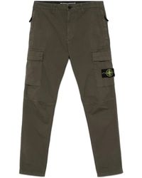 Stone Island - Compass-Badge Tapered Trousers - Lyst