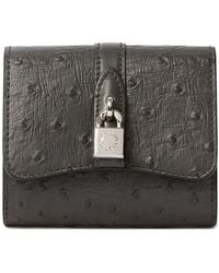 Stella McCartney - Ryder Padlock-Detail Textured Bi-Fold Wallet - Lyst