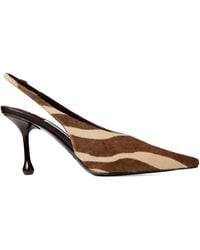 Jimmy Choo - Zapatos Isa con tacón de 80 mm y estampado de cebra - Lyst