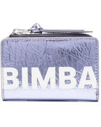 Bimba Y Lola - Logo-print Bi-fold Leather Wallet - Lyst